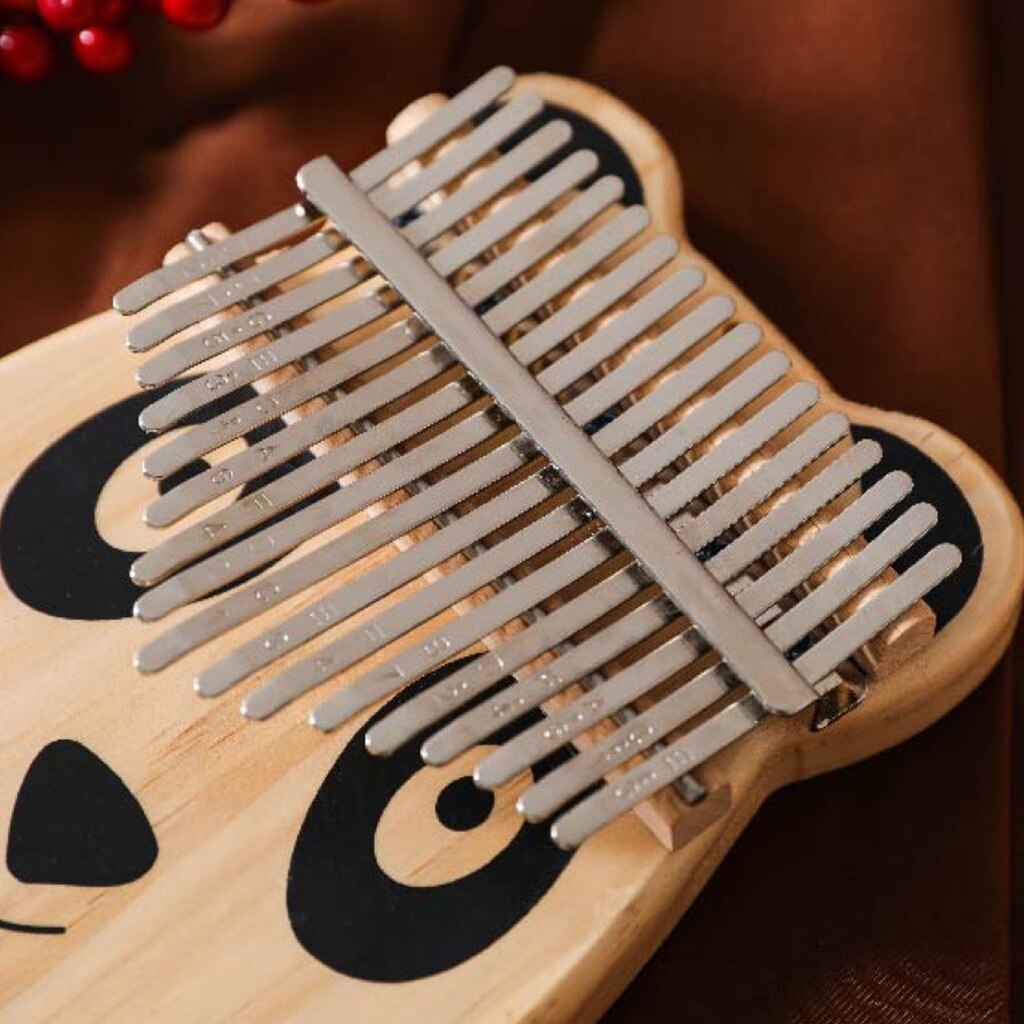Piano de pulgar Kalimba con forma de Animal de dibujos animados, 17 teclas, Piano de dedo Mbira portátil, para niños y adultos principiantes