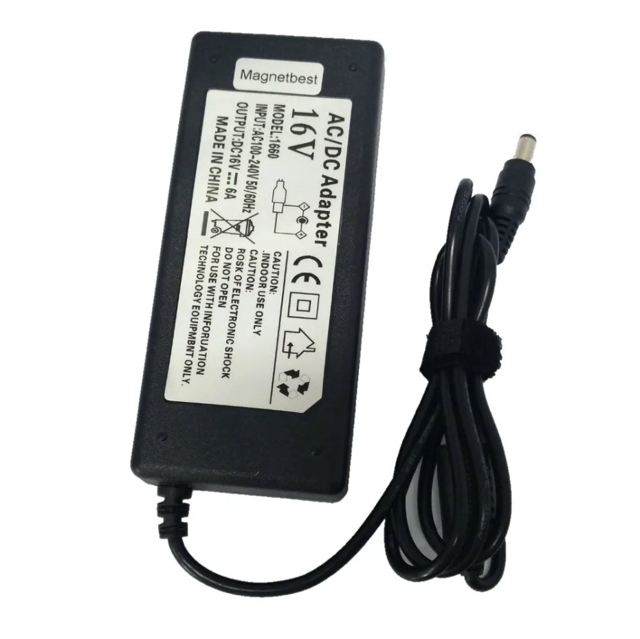 16V Switching Power Supply AC DC Adapter 16V 4A 5A 6A 64W 80W 96W LED Speaker Sound Audio Power Charger: black