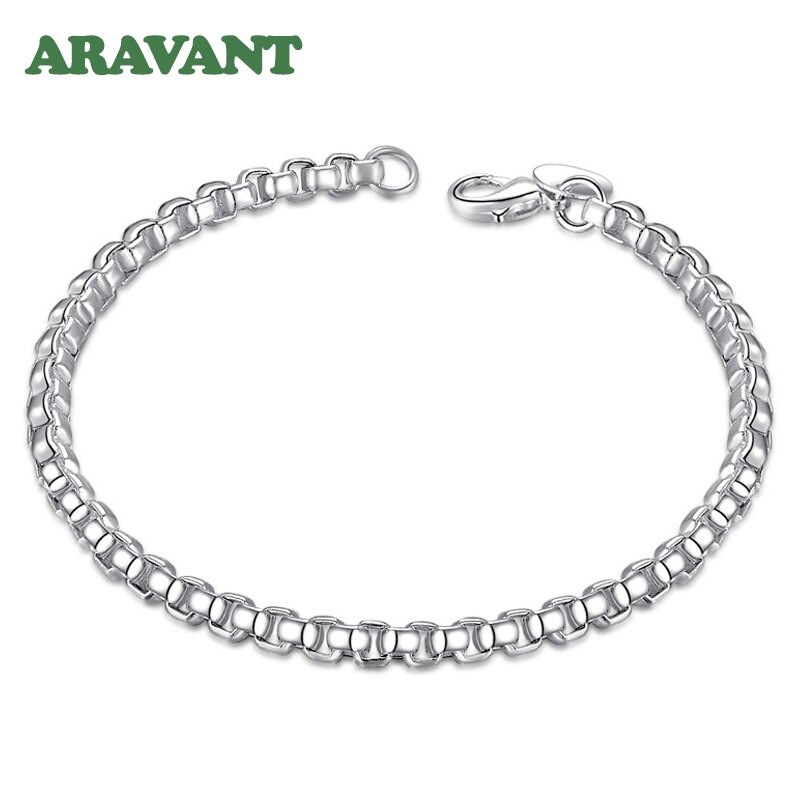 Gioielli da donna in argento Sterling 925 con cinturino a catena da 5mm