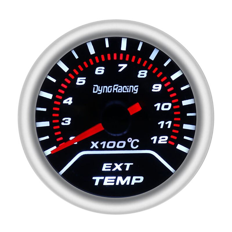 Dyno Racing 2 Inch 52Mm 12V Auto Exhaust Gas Temp Temperatuurmeter Egt Meter Smoke Lens: Default Title
