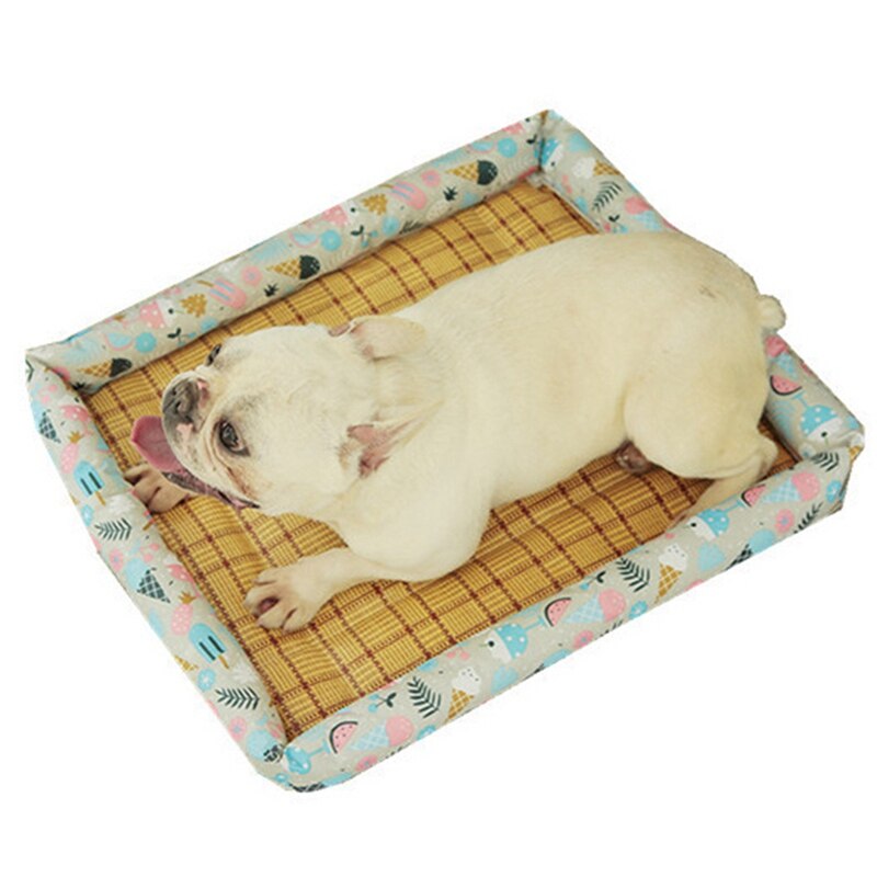 Esterilla refrescante de 50x40cm para mascotas, cojín de Manta refrigerante lavable de verano para gatos y perros, para dormir en interiores