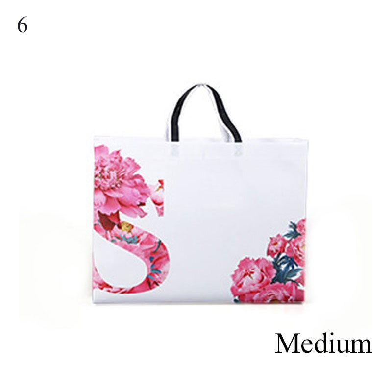 Eco Waterproof Women Shopping Bag Reusable Shopping Bag Print Tote Bag No Zipper Pouch Women Storage Bags Organizer: 6 medium