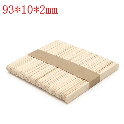 50Pcs DIY Ice Cream Stick Wooden Kids Hand Crafts Art Cake Making Children -P101: 53