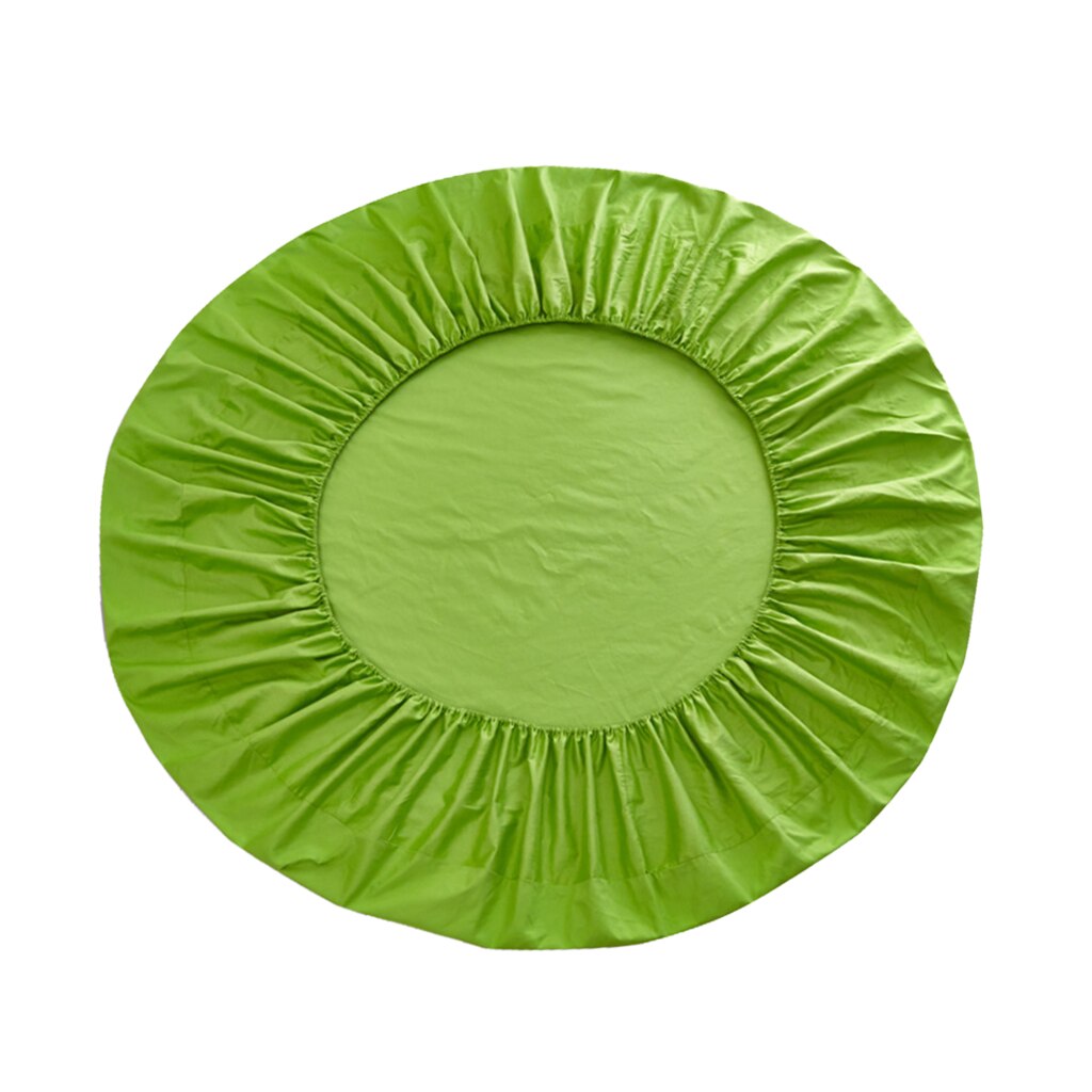 Hotel Home Round Bed Sheets Extra Soft Pure Cotton Breathable Bed Covers 86 Inch Diameter: Apple Green