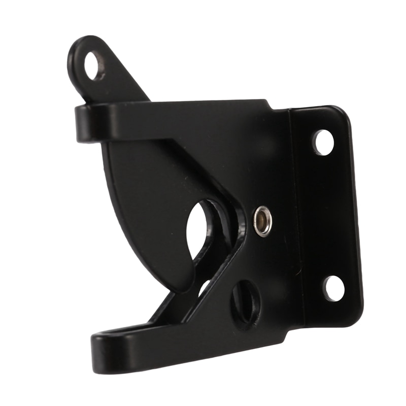 Self Locking Gate Latch Automatic Gravity Lever Fence Gate Lock for Wood Fence Gate Door Latches Steel Black