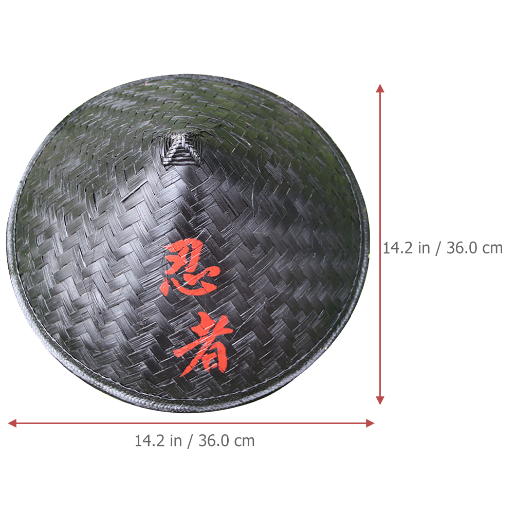 Ninja Hat Wide Samurai Japan Bamboo Rice Farmer Hats Beach Cone Japanese Conical Accessories Men Asian Vietnamese