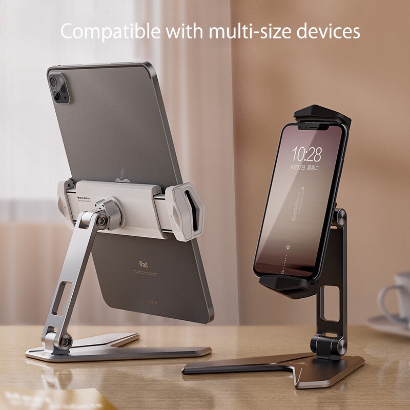 Metal Desktop Tablet Holder Table Cell Foldable Extend Support Desk Mobile Phone Holder Stand For iPhone iPad Adjustable