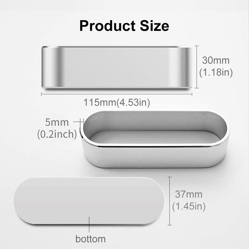 Aluminum Business Card Case Desktop Upgrade Metal Business Card Holder Display Stand Storage Box Organizer Container Box