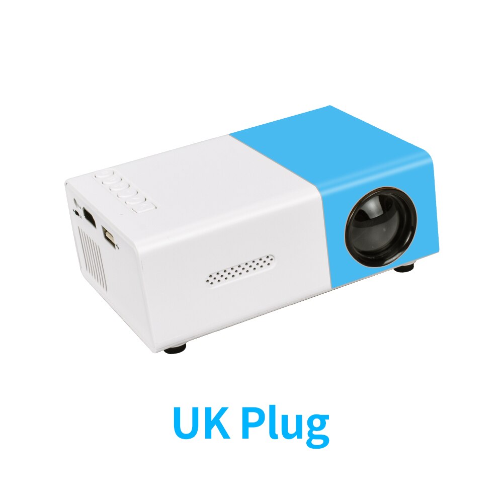 Salange YG300 Pro Mini LED Projector, YG300 projector: Blue UK