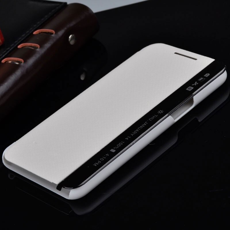 Para funda con alimentación LG X K220 K210 LS755 K450 Funda de cuero con ventana de visión de sueño funda abatible para LG X Power K220ds fundas de teléfono XPower