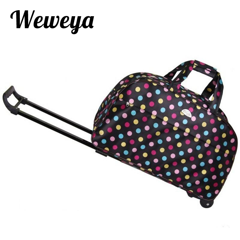 Weweya Waterproof Rolling Luggage Bag Thick Style Rolling Suitcase Trolley Luggage Women&amp;Men Travel Bags Suitcase With Wheel: 19