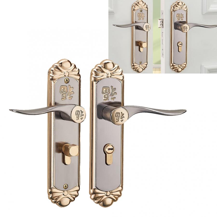 Handle Lock serrure de porte European Durable Indoor Handle Door Lock Cylinder With Keys deurklink