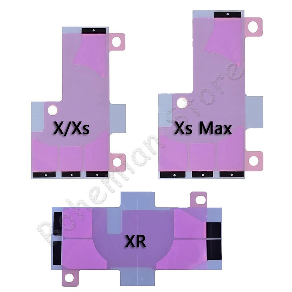 Tira de pegatinas adhesivas con batería para móvil, cinta adhesiva para iPhone 6, 6s, 7, 8 Plus, X, Xs, Max, XR, 5s, 5c, piezas de repuesto originales, 2 unidades