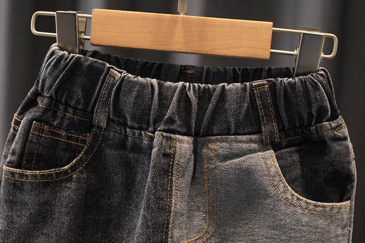 Jongens Broek Mode Jeans Patchwork Trend Sport Casual Broek Lente Herfst Kinderen Joggingbroek Baby Kids Broek 2-6Year