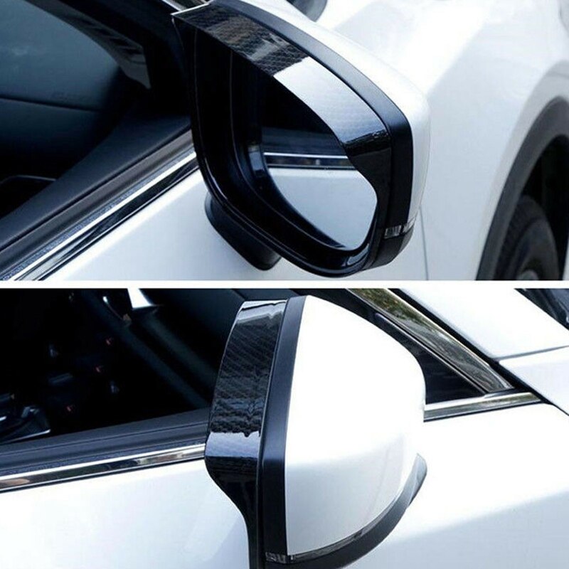 Karbonfiber bakspeilet regn øyenbryn deksel listverk til mazda cx -5 cx5