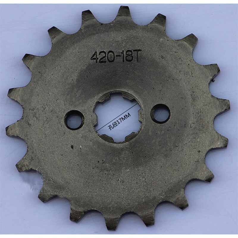 420 10t 11t 12t -18 tann 17mm id motor fremre tannhjul til 50cc 70cc 90cc 110cc scooter motorsykkel sykkel atv quad gå kart moped