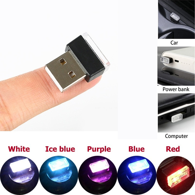 Mini Usb Led Auto Interieur Licht Neon Sfeer Ambient Lamp