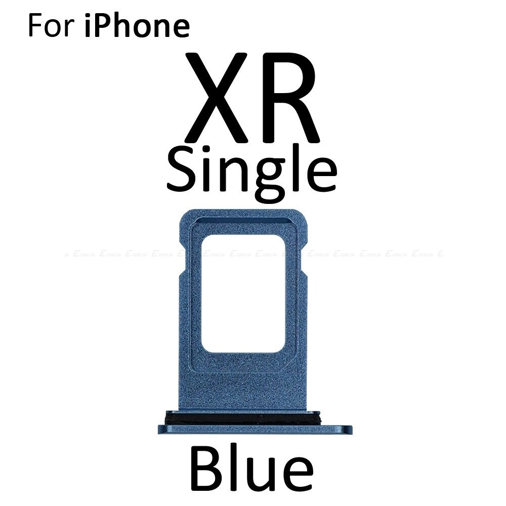 6 couleurs pour Apple iPhone XR support de plateau de carte SIM avec joint étanche + broche de carte Sim gratuite