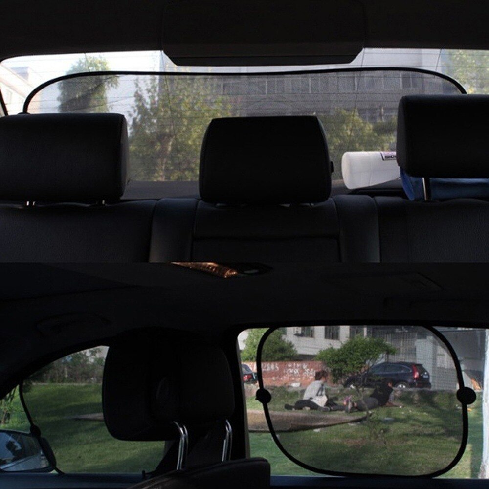 1/2/5pcs Car Window Sun Shades Cover Anti-UV Mesh Shade Curtain Protector