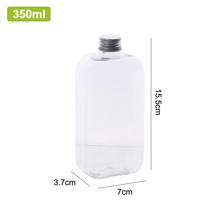 1pcs Plastic Milk Tea Drink Bottle Take Out Coffee Milk Tea Bar Supplies Mason Jars Drink Storage Containers For Food Party