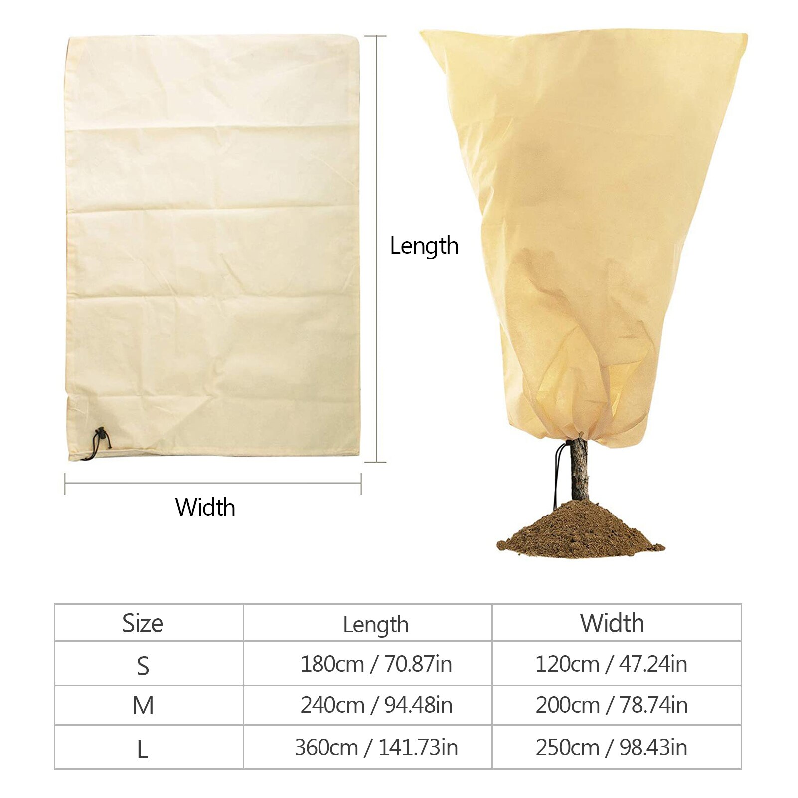 Home Garden Plant Cover Winter Freeze Frost Protection Warm Cover Mini Tree Shrub Plant Protecting Bag For Yard Garden Plants