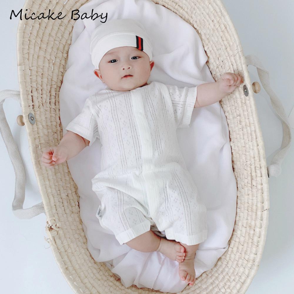 Pasgeboren Baby Kleding Puur Katoen Zomer Rompertjes Kinderen Baby Meisje Jumpsuit Peuter Kostuum Voor Jongens Romper Ademend Korte Mouwen