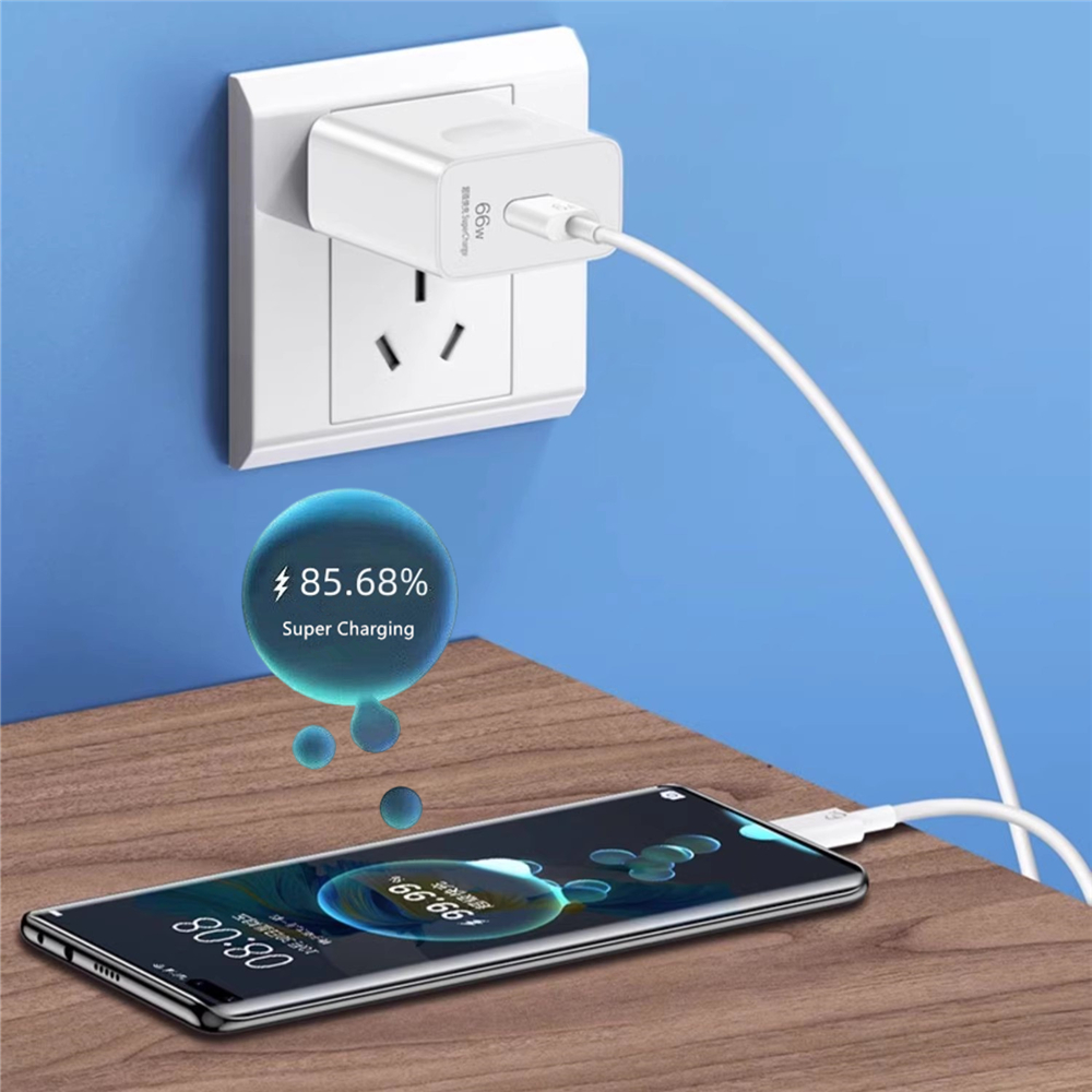 Chargeur USB Super rapide 66W, pour Huawei Mate 40 50 P50 P60 Nova 10 Honor 90 100 X8b Magic 5 Lite 6 Pro Type C, câble de chargement 6A 2m