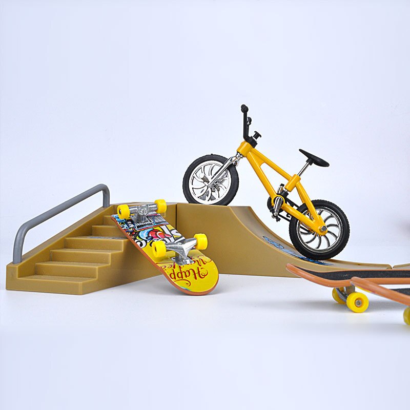 Kit de Mini-vélo BMX, Skateboard à doigt, parc , modèle de Scooter, jouet pour enfants, touche pour