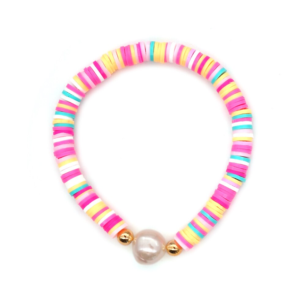 Go2 boho heishi kralen afrikaanse armbanden echte parel armband voor vrouwen boho string pulseira mujer zomer strand handgemaakte sieraden: Zz -b200113m