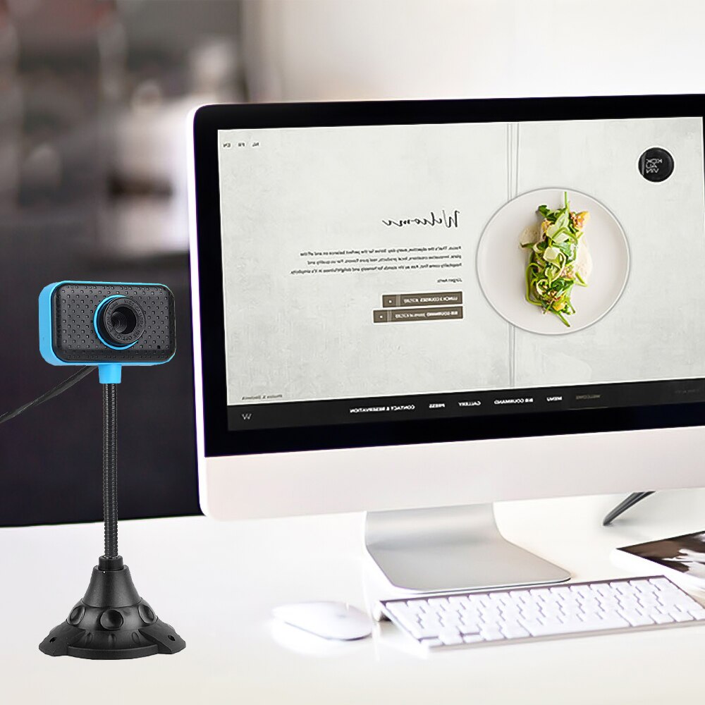 Kebidu computer hd webcam kameraer usb 2.0 50.0m pc kamera web cam med mikrofon til pc laptop kamera desktop computer tilbehør