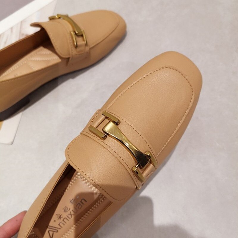 vrouwen platte schoenen herfst instappers dames platte schoenen pu leer zachte bodem vrouwelijke schoenen