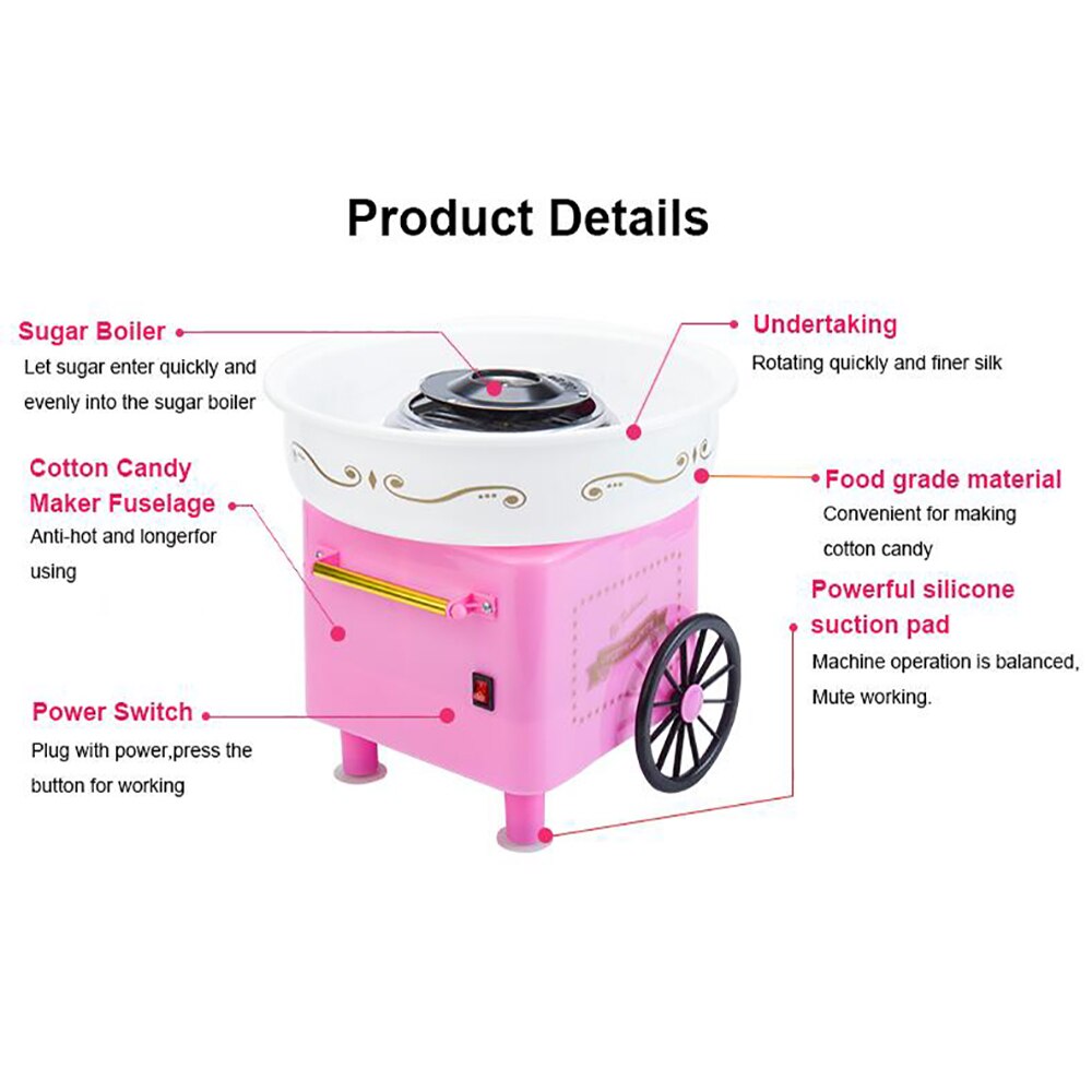 Hjem elektrisk candy candy maskin 110v/220v diy sweet candy candy maker portable marshmallow fairy floss spunnet sukker maskin