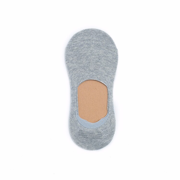 5Pair Women's Cotton Invisible No Show Socks Non-slip Silicone Sock Solid Color Felmen Sock Slippers Short Socks: 9