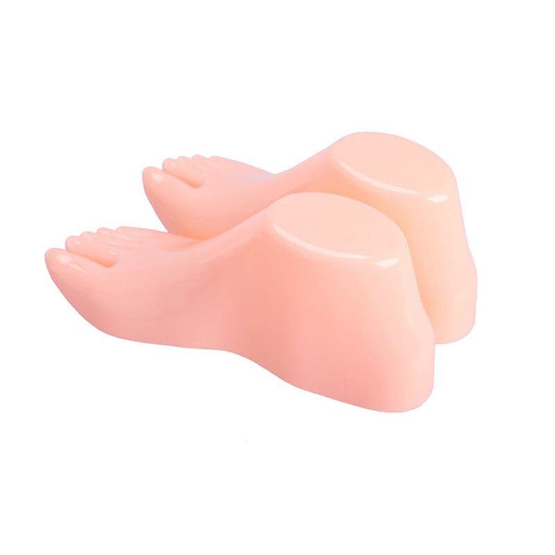 Maniquí de pies para adultos de plástico duro de 1 par de herramientas de modelo de pie para zapatos de visualización de uso repetido herramienta de estiramiento de zapatos AA