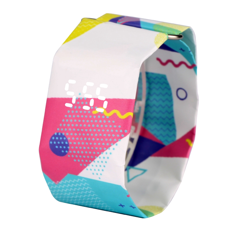 Reloj de papel con correa de papel DuPont , relojes de cuarzo duraderos de para mujer, reloj de pulsera de con patrón Adorable
