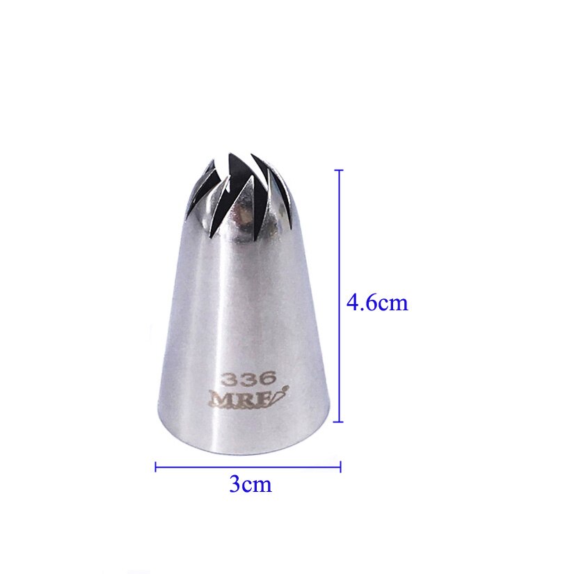 336 # Grote Maat Rose Bloem Icing Nozzle Decorating Tip Sugarcraft Cake Decorating Gereedschap Bakken Gereedschappen Bakvormen