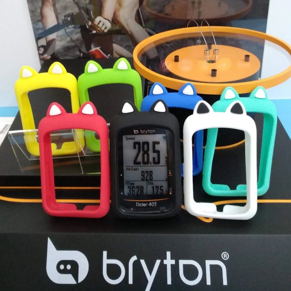Bryton – housse de protection en caoutchouc pour ordinateur de vélo, avec film HD (pour Bryton 450 410 405 410), 450