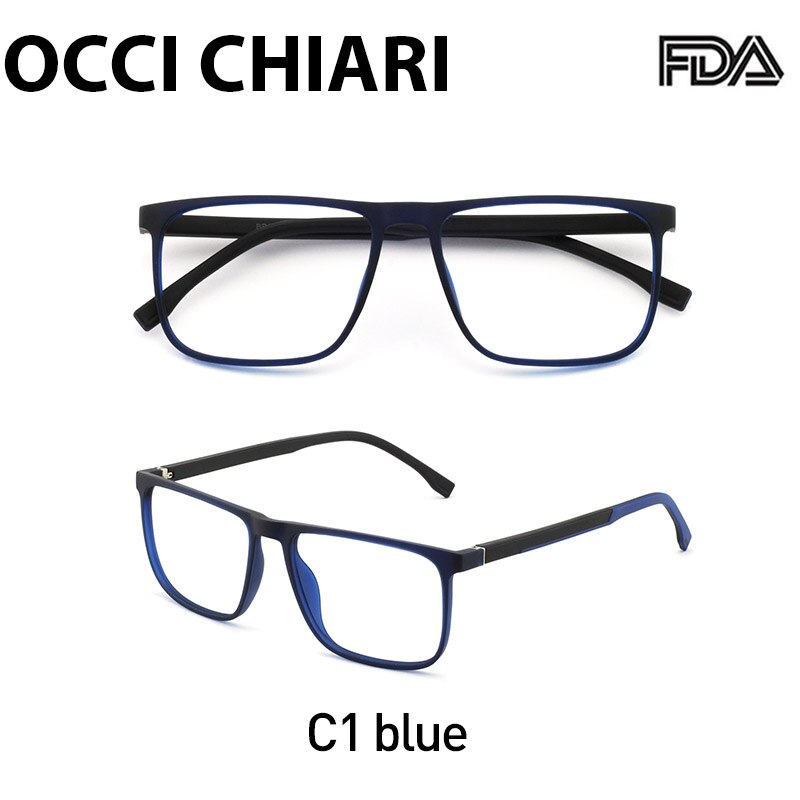 Occi chiari  tr90 menn blålys reseptbelagte briller årgang nærsynthet briller optisk brilleinnfatning oculos liten størrelse  oc7100