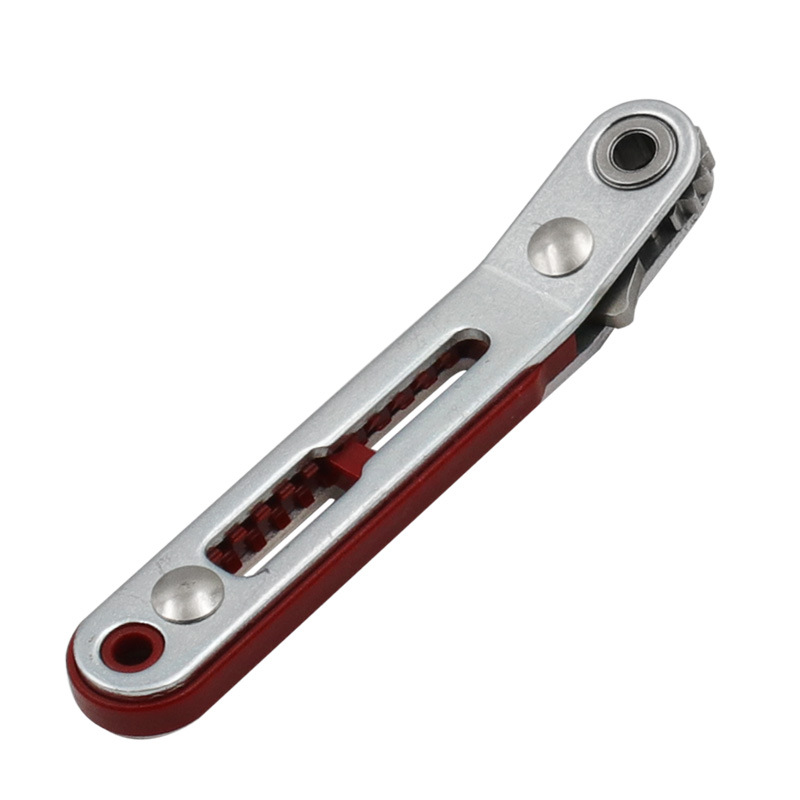 mini skrallenøkkel sekskant torx toveis kontroll skrutrekker bor 1/4 firkantede piper skrutrekker bor: Svart