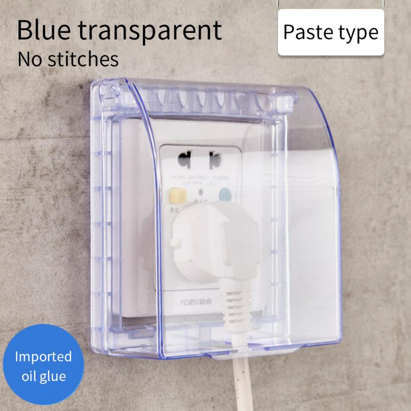 Waterdichte Doos 86 Soort Universele Transparante Schakelaar Cover Zelfklevende Gelijmd Badkamer En Keuken Socket Splash Doos: 04