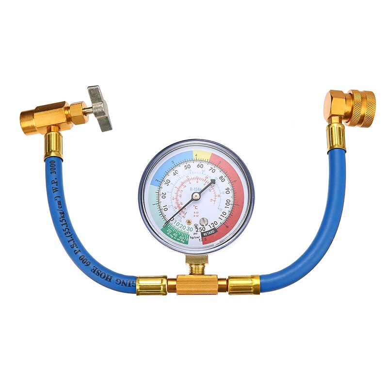 1Pc R134A Car Air Conditioning Refrigerant Recharge Measuring Kit Hose Gas Gauge Auto Replacement Parts