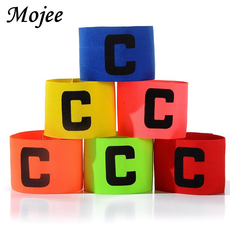 1 piece professional football captain armband football competition arm elastic band captain arm band leader sports stick cord