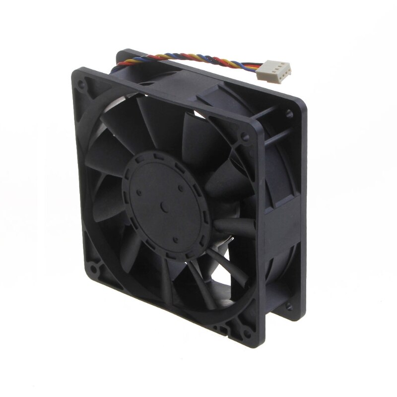 D12BM-12D Cooling Fan PQM 4P 12V 2.3A Server Cooling Fan 12cm 120x120x38mm 4700 rpm for Bitcoin Miner