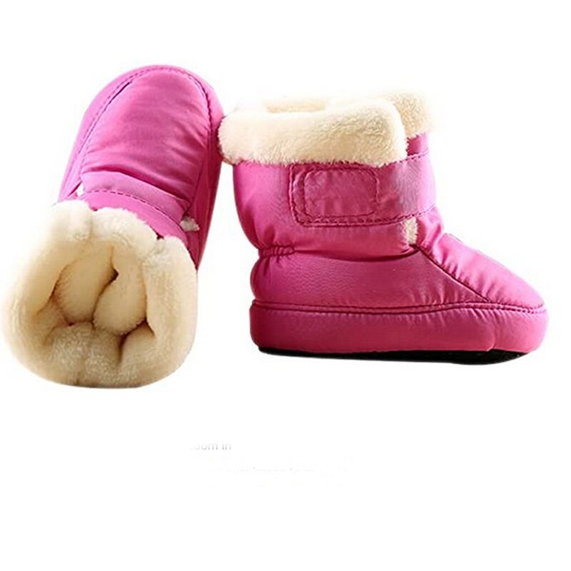 Baby Jungen Und Mädchen Erste Wanderer Weiche Schneeschuhe Winter Fuß Tragen Schuhe Kleinkind Skidproof Warme Verdicken Stiefel 1 Paar