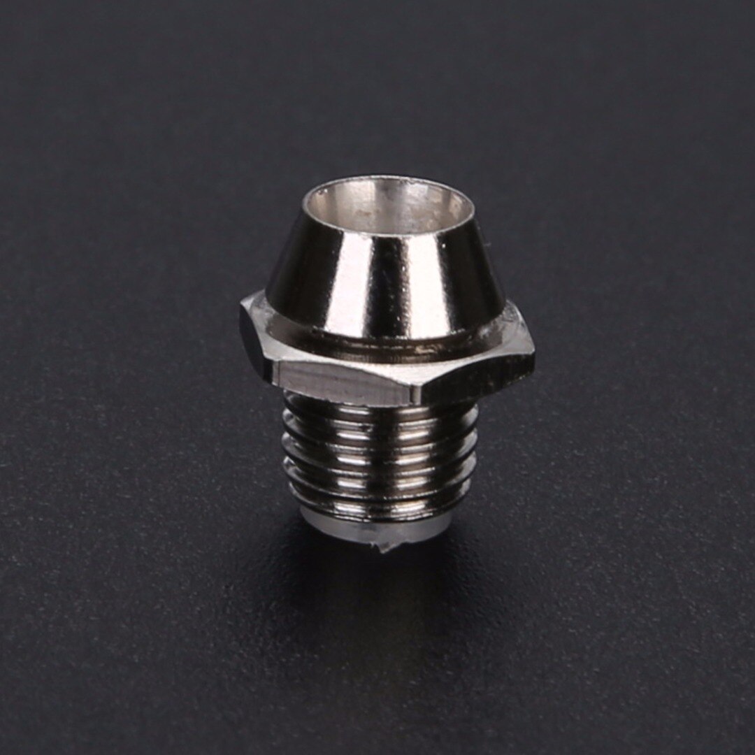 10 stk 3mm led-emitterende diode metall bezel holder rund krom led lampe base lysrør holder med plast deksel