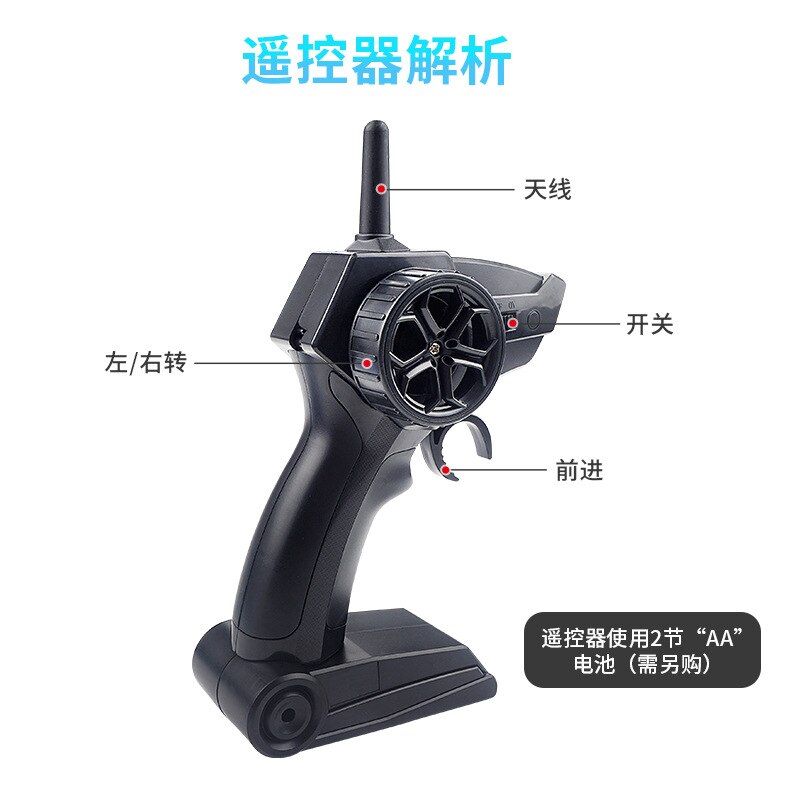 Bote de Control remoto de 2,4G que dura 20 minutos, remo de alta velocidad, Watercraft de verano, juguete de modelo de niño impermeable de doble capa