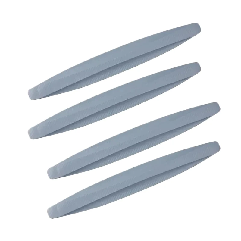 Protector Universal de parachoques delantero y trasero para coche, cubierta de parachoques de goma, tira protectora de labio, tira decorativa para parachoques, 2/4 Uds.: Azul cielo