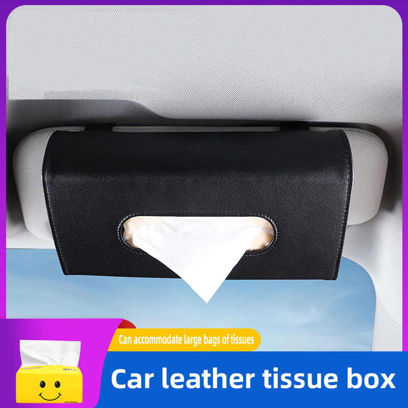 1Stck Auto Gewebe Kasten Handtuch setzt Auto Sonnenblende Gewebe Kasten Halfter Auto Innen Lagerung Dekoration