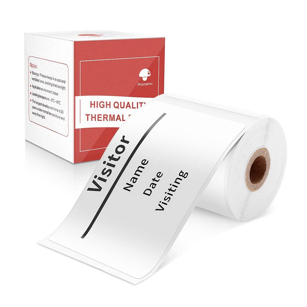 Original Multi-Purpose Square Self-Adhesive Label for Phomemo M110 Label Printer 1.97"x3.15"(50x80mm) 100 Labels/Roll: Default Title