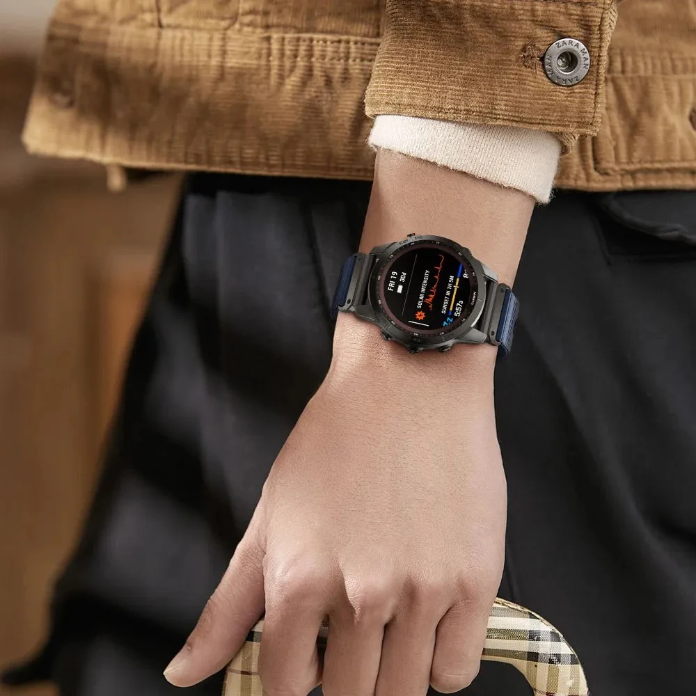 22mm 26mm QuickFit Nylon Uhrenarmbänder für Garmin Fenix 7 7X 6 6X Profi 5X 5Plus geflochtenes Armbinde für Garmin Epix Profi Gen 2 Enduro 3 2